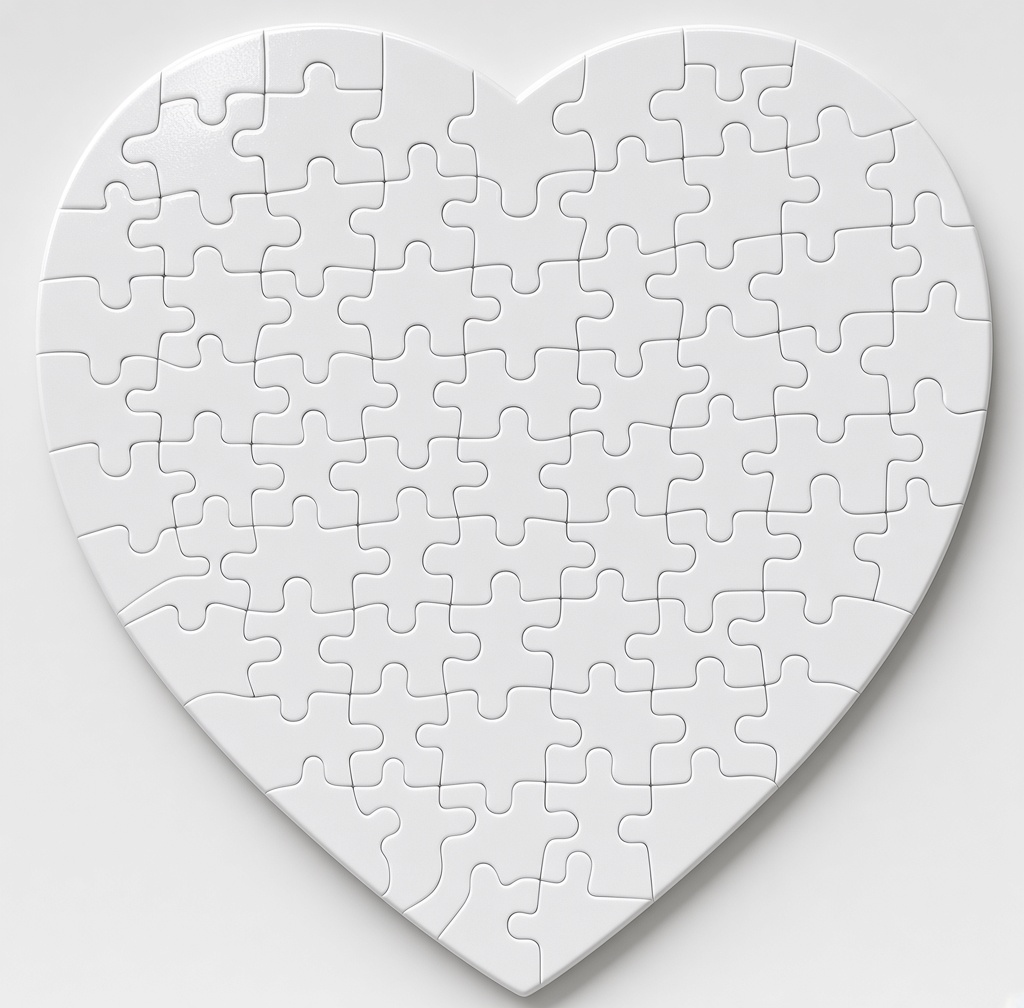 Rompezabezas De Cartón Corazón 75 Piezas